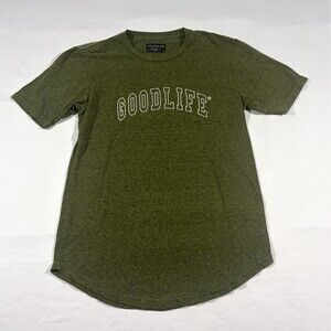 Goodlife T-Shirt Men's Olive Green Logo Crew Active Streetwear Short Sleeve Sz S
